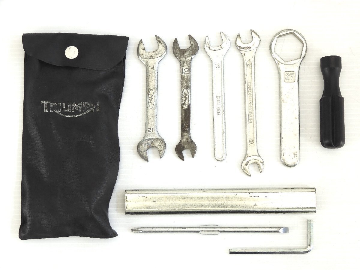 0@1077【評価A】 トライアンフ タイガー 800 実動 純正 車載 車両 工具 セット Triumph Tiger 800XC拍卖