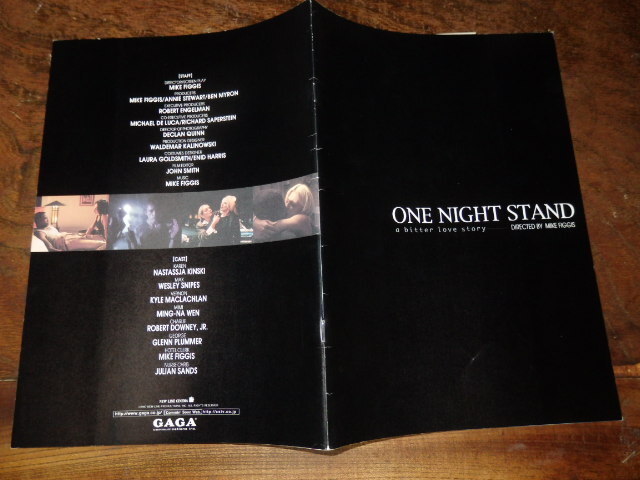 映画プレスシート「c1922 ワン・ナイト・スタンド」ナスターシャ・キンスキー ウェズリー・スナイプス ロバート・ダウニーJr.拍卖