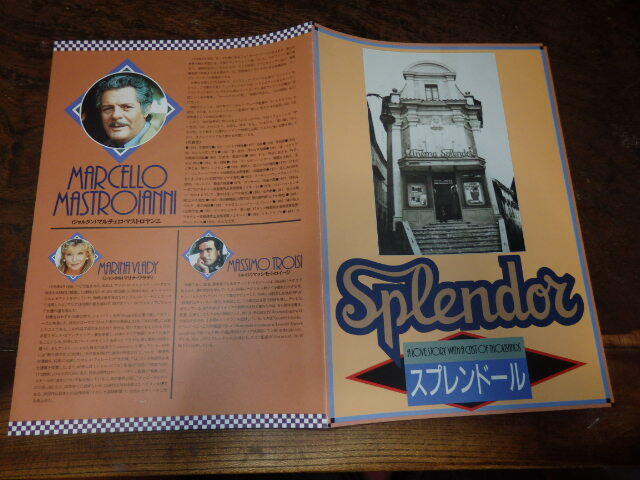映画プレスシート「c1923 スプレンドール」マルチェロ・マストロヤンニ拍卖