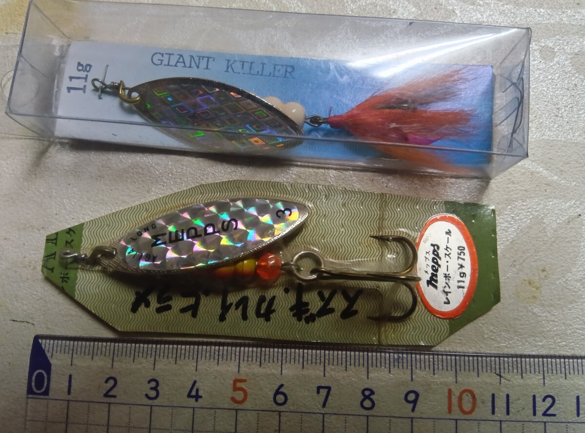 old オールド メップス レインボースケール 11g、ジャイアントキラー 11g 未使用2点セット! 検)ブレットン、セルタ、アルタ、トラウト拍卖