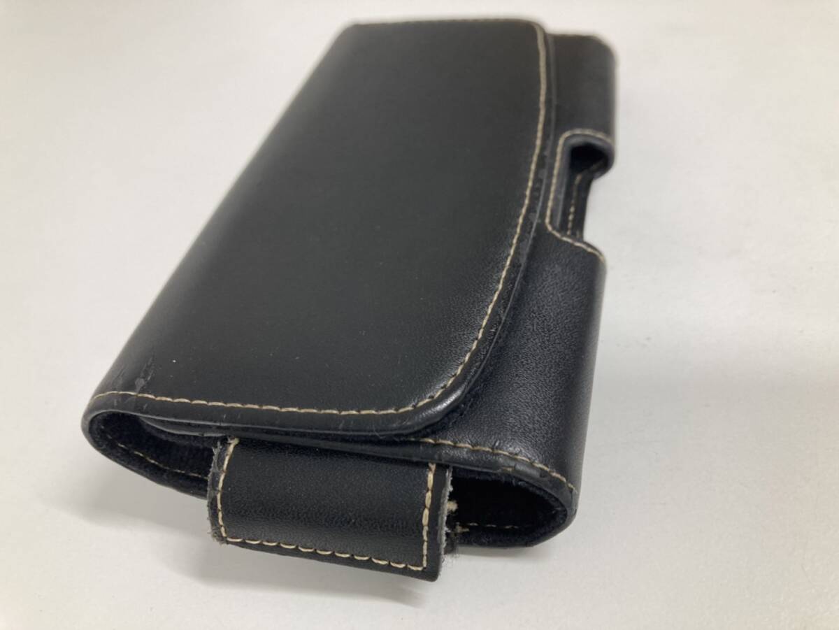 スマホホルダー レザー ベルト通しクリップ クリップ回転可 マグネット蓋 iPhone収納可 ■9005拍卖