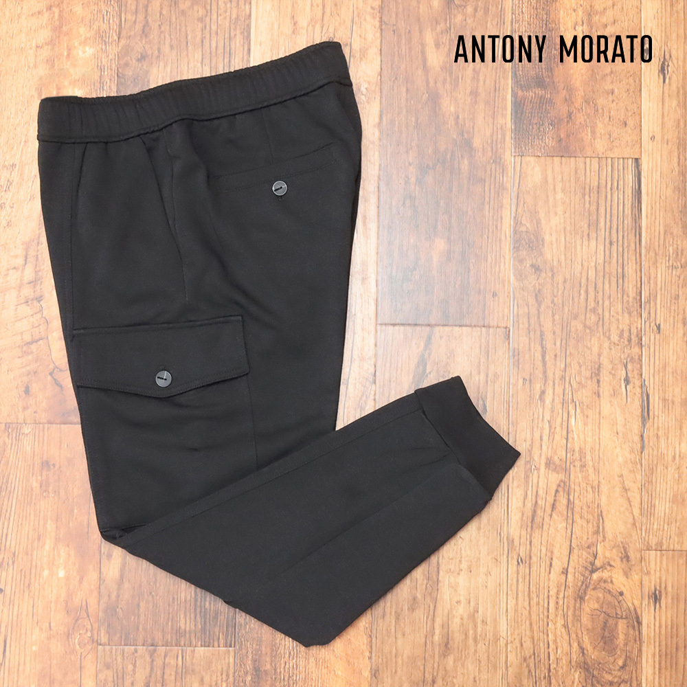 1円/ANTONY MORATO/XXLサイズ/カーゴ ジョガーパンツ スウェット ストレッチ アントニーモラート 新品/黒/ブラック/ma237/拍卖