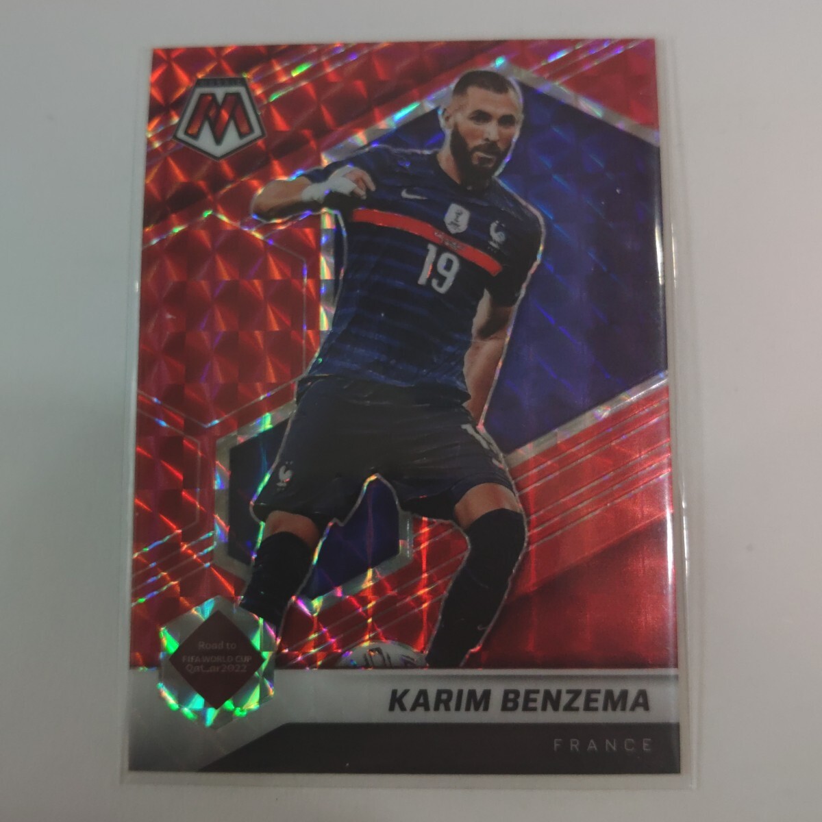 2021-22 PANINI MOSAIC FIFA ROAD TO WORLD CUP #2 KARIM BENZEMA【カリム・ベンゼマ】フランス代表 パラレル版 Red Mosaic拍卖