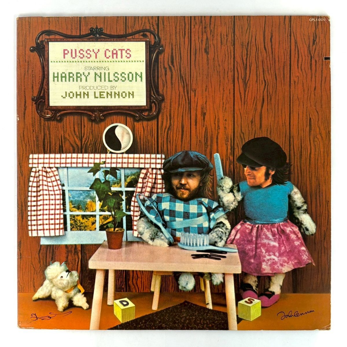 R1016-50【輸入盤 LP】Harry Nilsson Produced By John Lennon Pussy Cats CPL1-0570 見開きジャケット レコード 12inch インチ 動作未確認拍卖