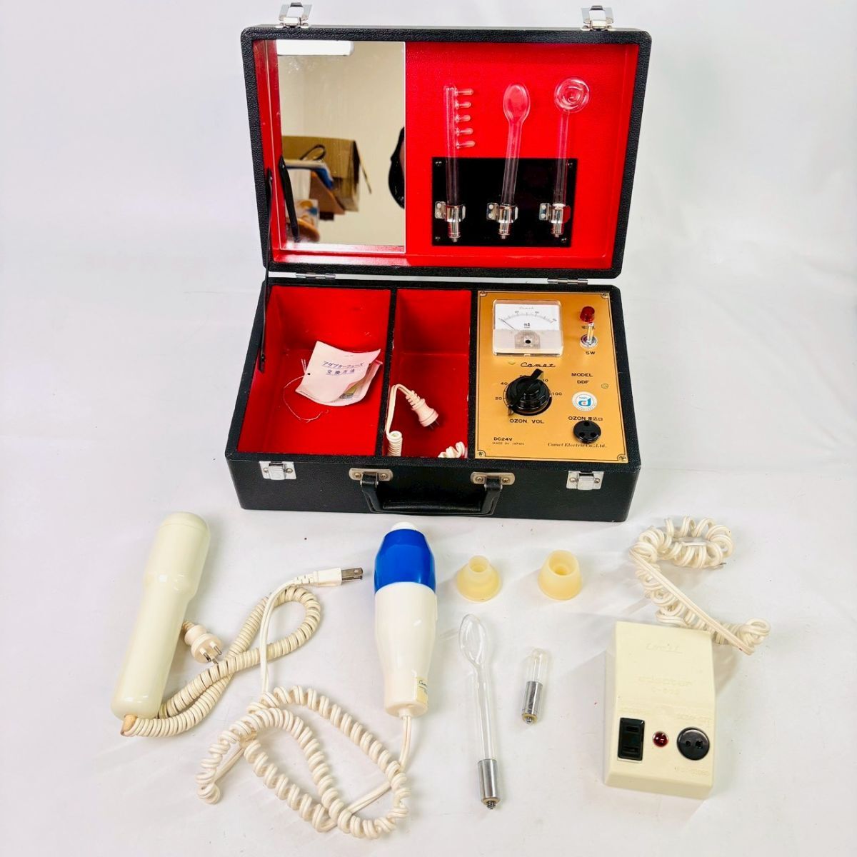 R1031-2 【高周波美顔】※同梱不可 コメットクリーナー吸引式クリーナー MODEL-DDF オゾン美顔器 フェイスケア ホームエステ 中古 現状品拍卖