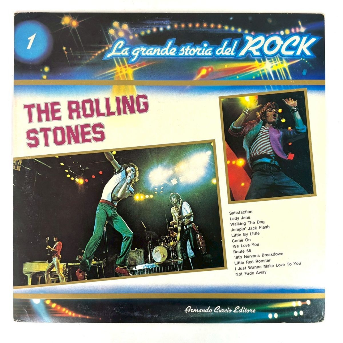 R1029-11【輸入盤 LP】The Rolling Stones ローリング・ストーンズ GSR-1 La grande storia del ROCK レコード 12inch インチ 動作未確認拍卖