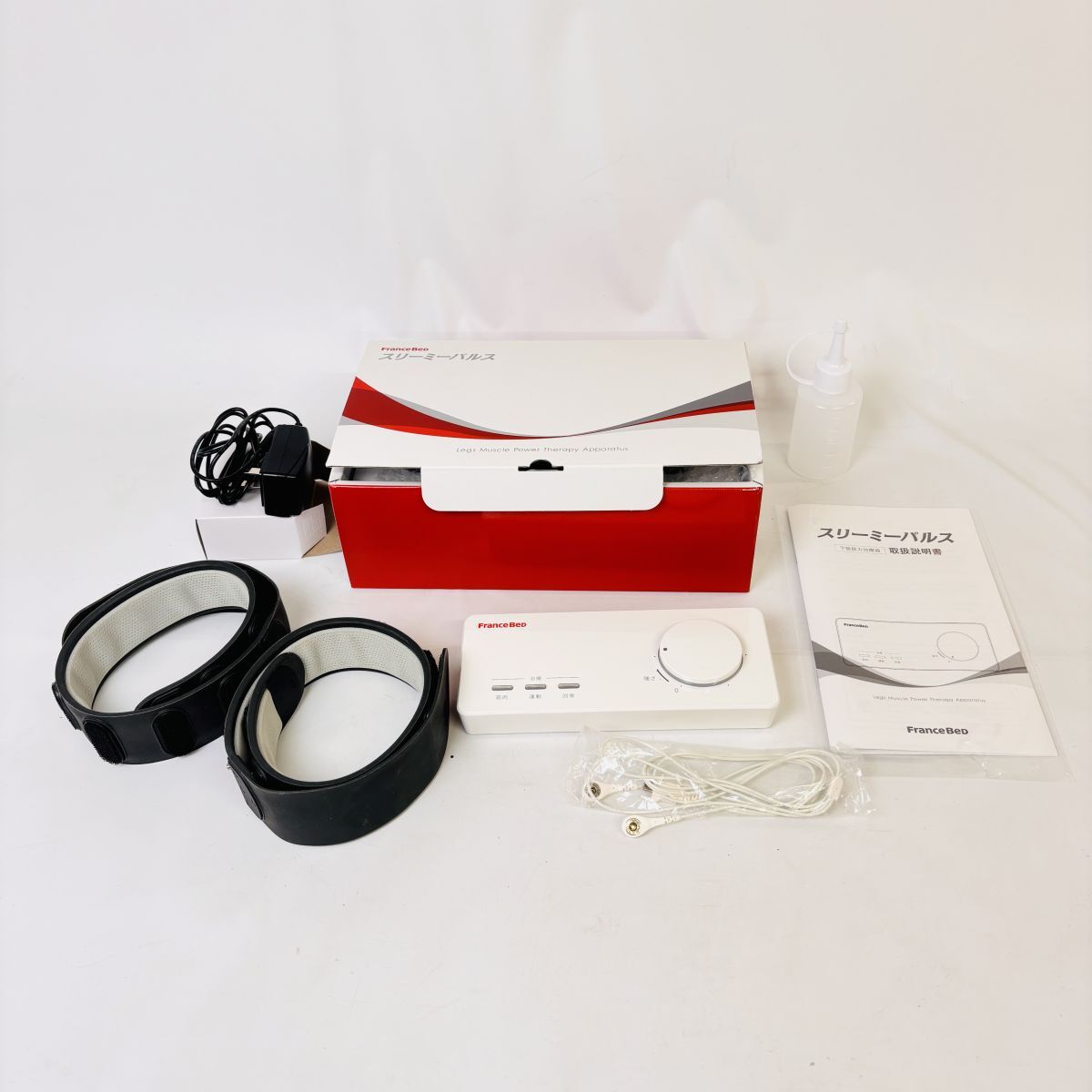 【美品 スリーミーパルス】定価162000円 フランスベッド EMS パルストレーナー LMT-1 下肢筋力治療器 家庭用低周波 マッサージ 動作確認済拍卖