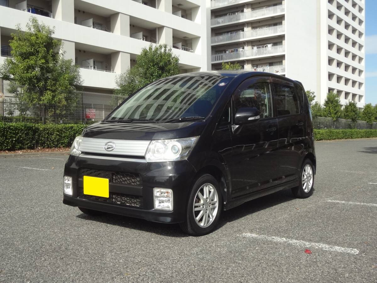 1000円~☆ムーヴ カスタム X パナソニックナビ/地デジ/DVD ETC 人気のブラック AA評価3.5 機関絶好調 予備検査/本2年付渡しも可拍卖