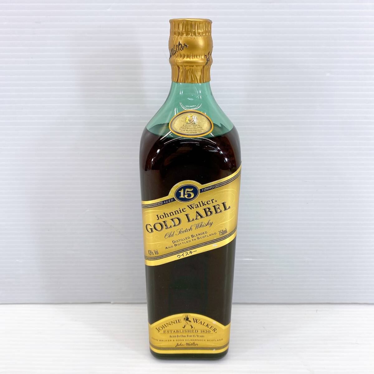 ■Johnnie Walker ゴールドラベル15年 スコッチウイスキー 750ml 43度 少しオリあり 未開栓品■拍卖