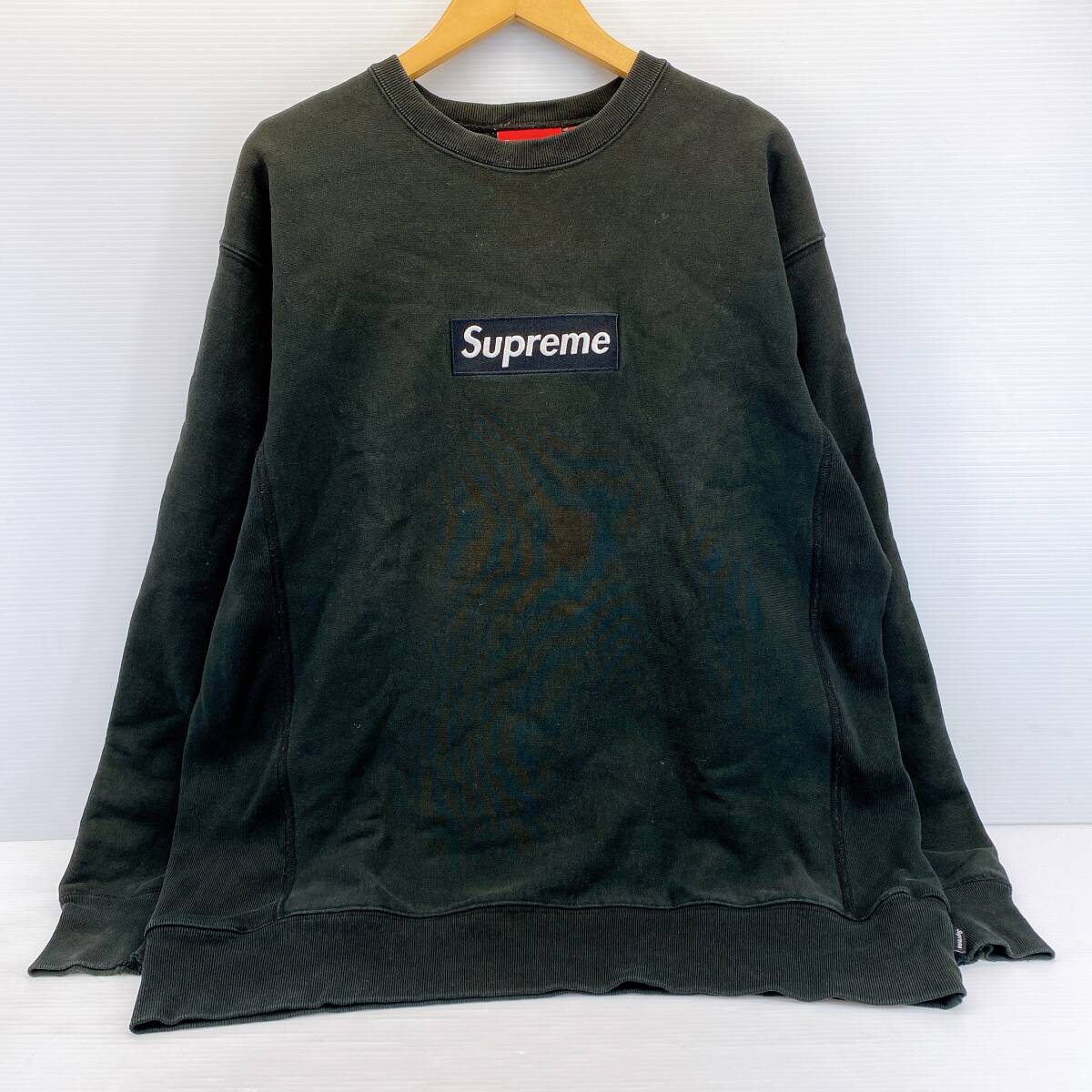 ■ シュプリーム ボックスロゴ リバースウィーブ スウェット メンズ XL ブラック トレーナー クルーネック Supreme ■拍卖