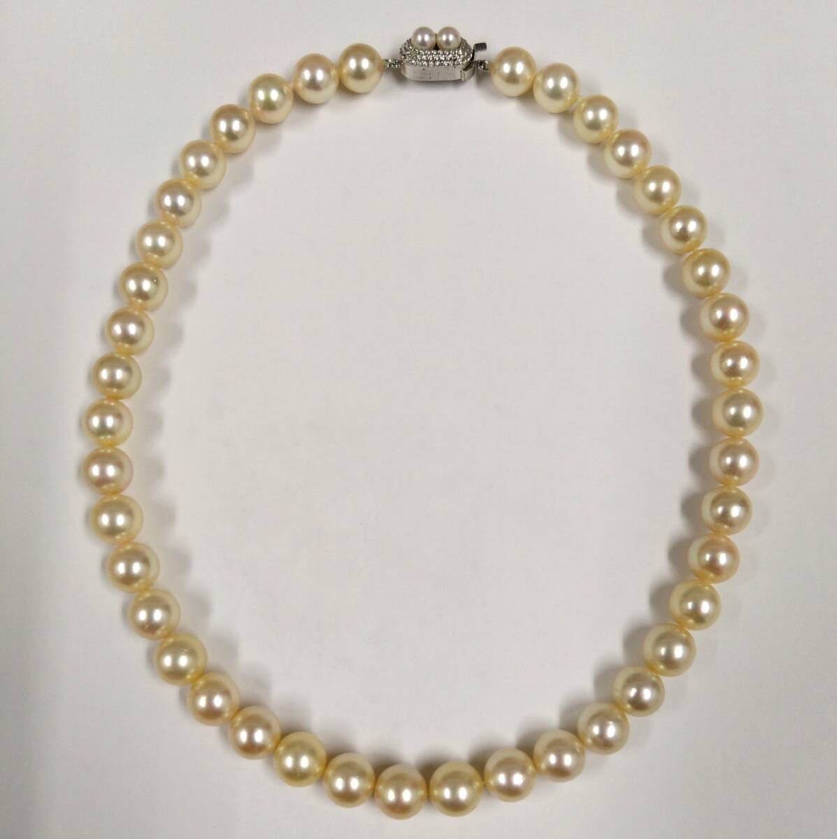 ◇ TASAKI 田崎真珠 パール ネックレス S刻印 真珠ネックレス 9~9.5mm 約48.7g レディースアクセサリー ◇拍卖