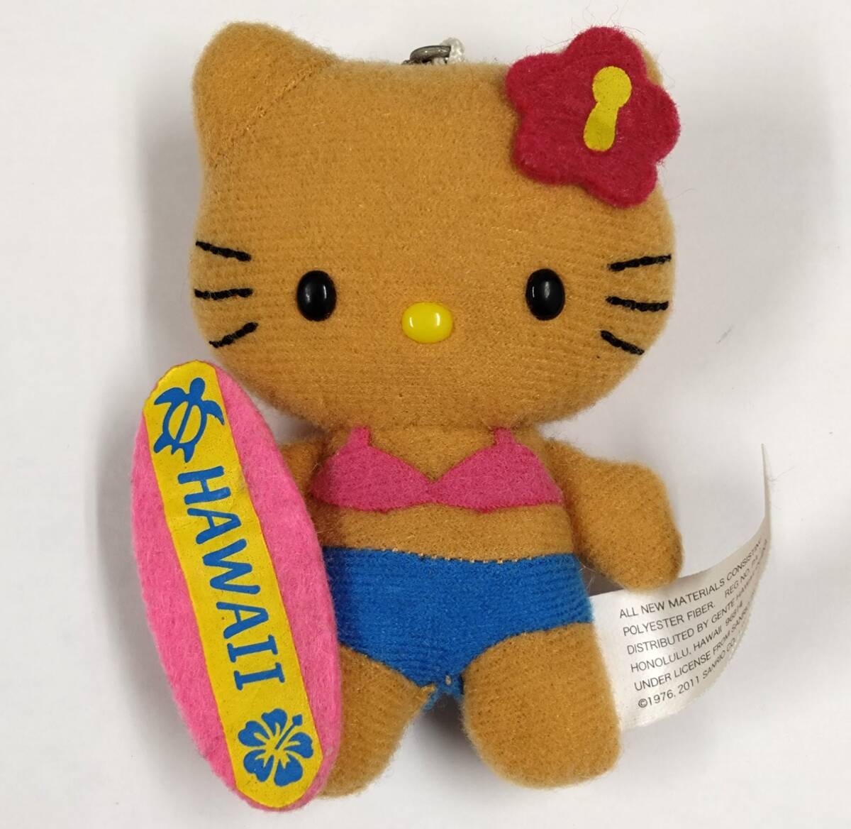 ◇ ハローキティ ハワイ Hello Kitty HAWAII 日焼け キティ サーフボード ぬいぐるみ マスコット ホルダー ◇拍卖