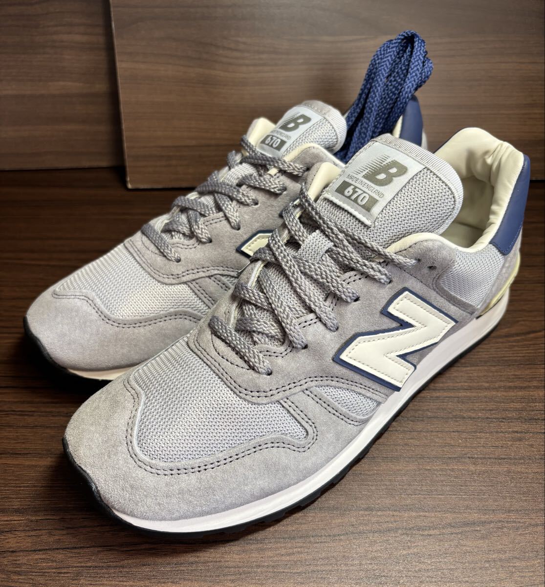 ニューバランス M670UKF グレー/ネイビー 未使用 size27.0㎝拍卖