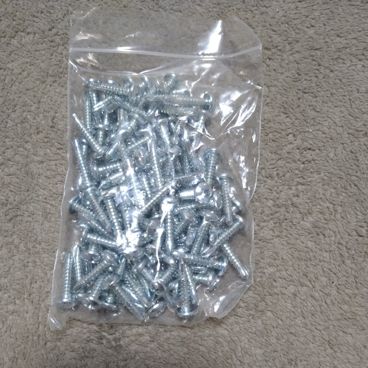 ジャンク品/長期保管品/MUSE/タップネジ/ユニクロ/テクス/ピアス/ドリルネジ/鉄板/ナベ4×19mm/1袋約100P入り拍卖