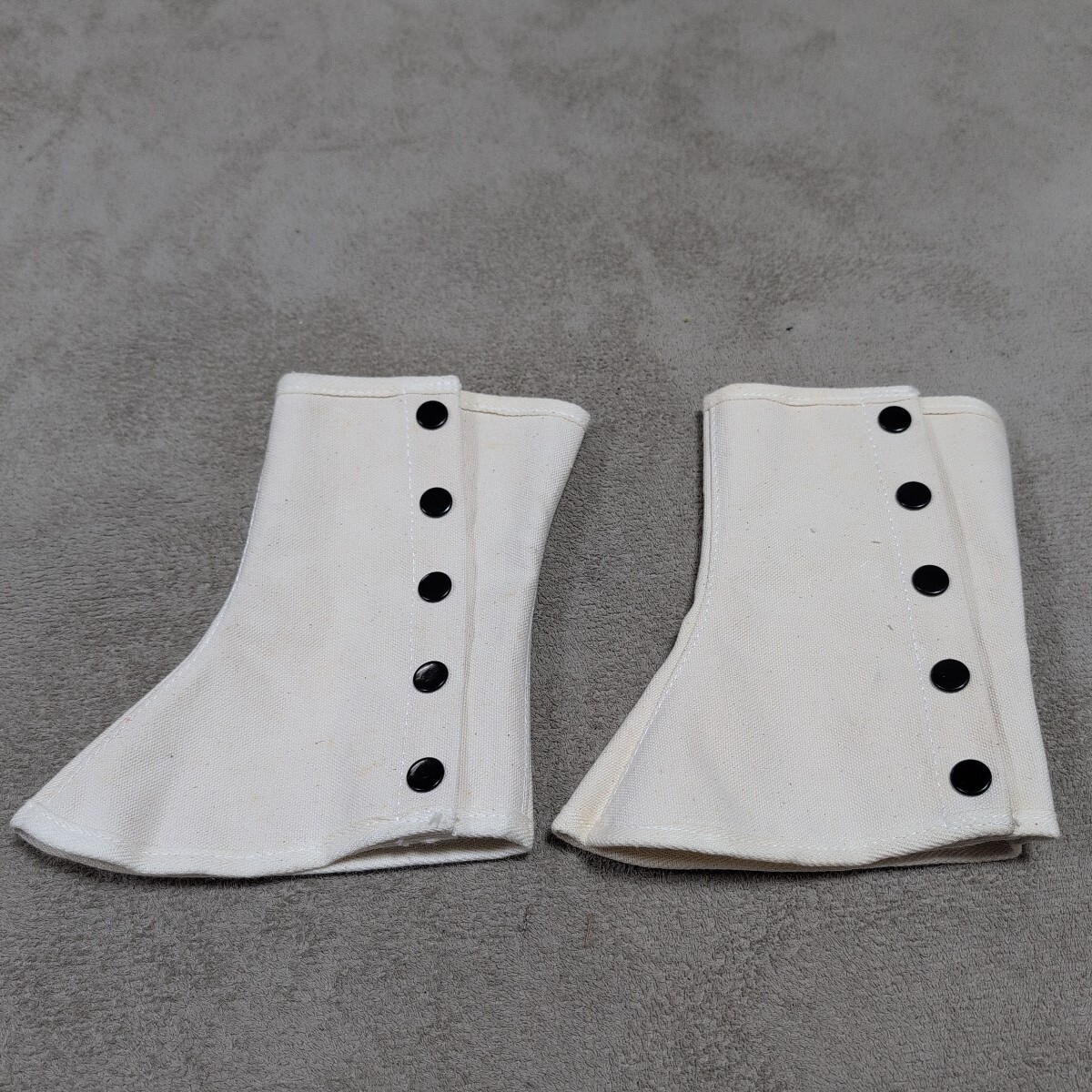 ジャンク品/長期保管品/中古品/メーカー不明/脚絆/きゃはん/足カバー/帆布/丈約22mm周り上約33~35㎝/下約42~45㎝拍卖