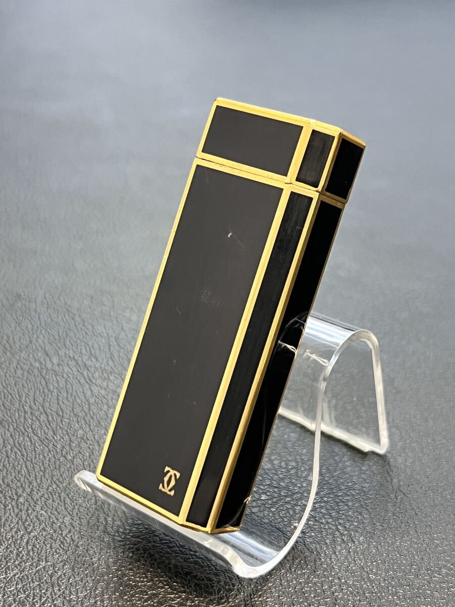 CARTIER カルティエ ガスライター ペンタゴン ブラック ゴールド拍卖