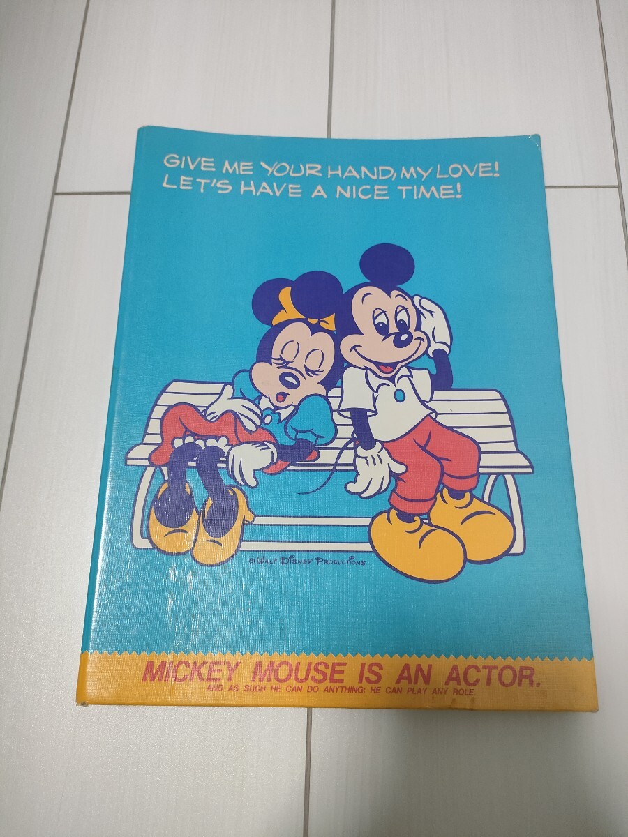 ディズニー Disney ミッキーマウス ミニーマウス ミッキー ミニー バインダー ノート拍卖