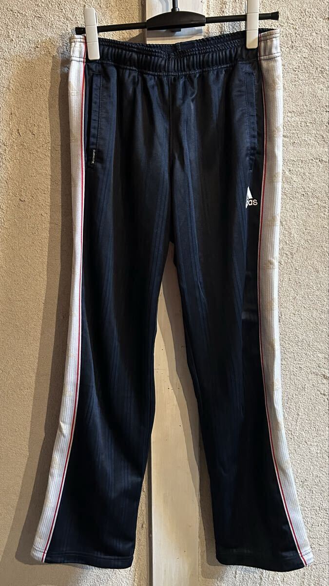 お勧め・アディダス adidas ズボン パンツ ジャージ 紺 CLIMALITE拍卖
