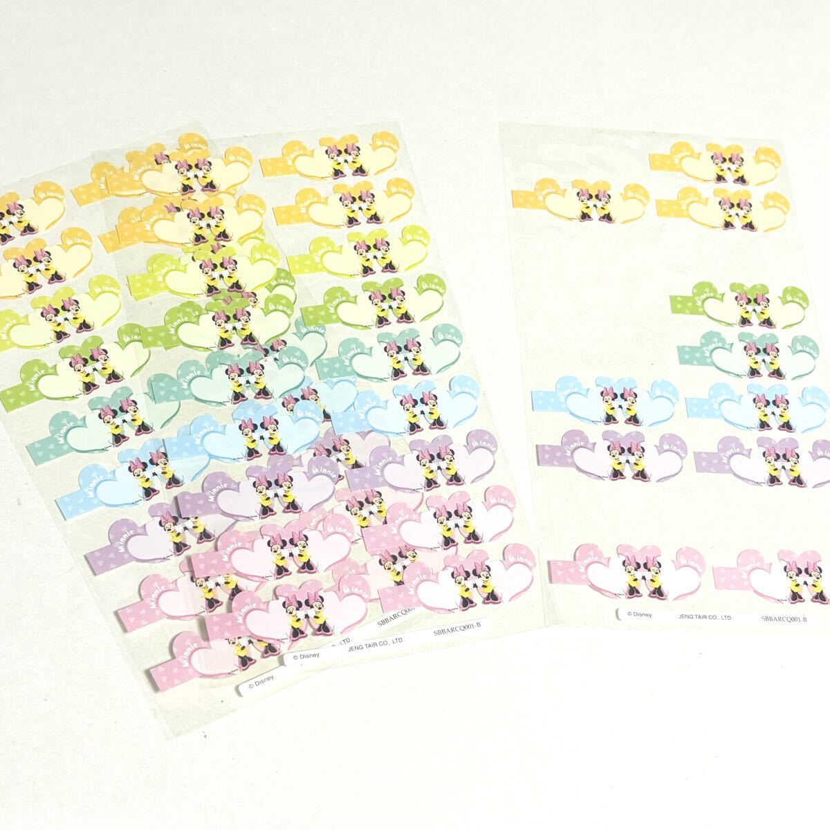 ミニーマウス ハート インデックスシール 見出しシール ディズニー disney minniemouse 拍卖