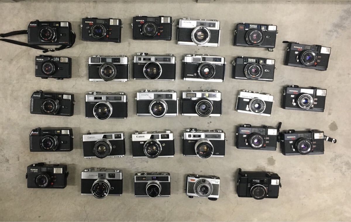 28台 レンジファインダーカメラ まとめ 金属 カメラ フィルムカメラ 銀塩カメラ Konica C35 Canon autoboy オートボーイ 大量まとめ拍卖