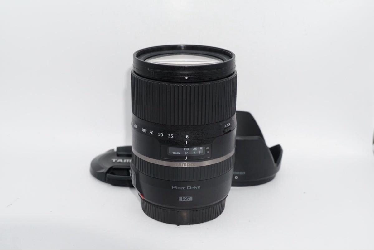 Tamron タムロン 16-300mm f3.5-6.3 Di ll VC PZD MACRO キャノン用 B016 EF フード付拍卖