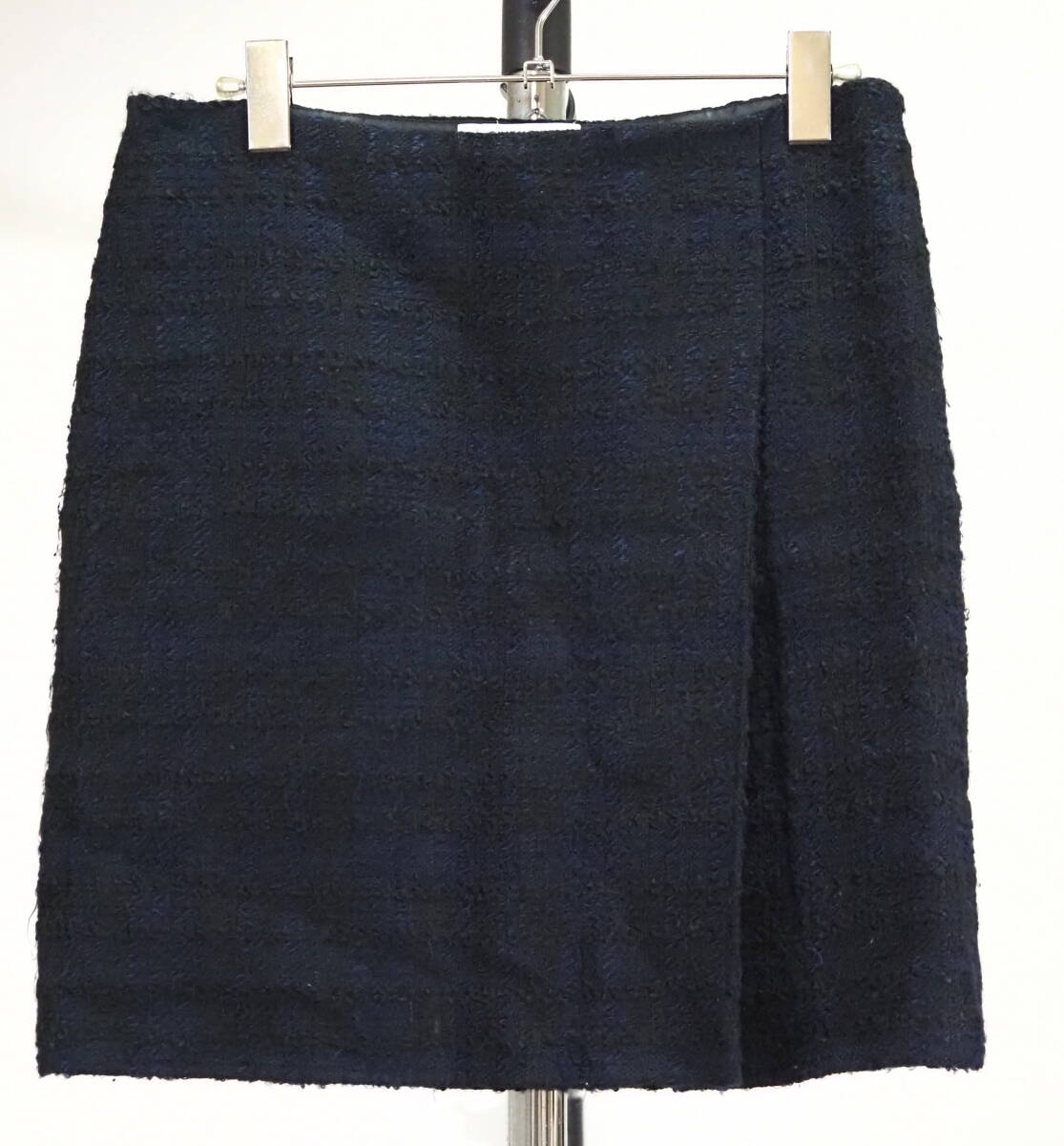 GIVENCHY ジバンシィ 09AWツイードスカート36紺×黒 Italy製 リカルドティッシ拍卖