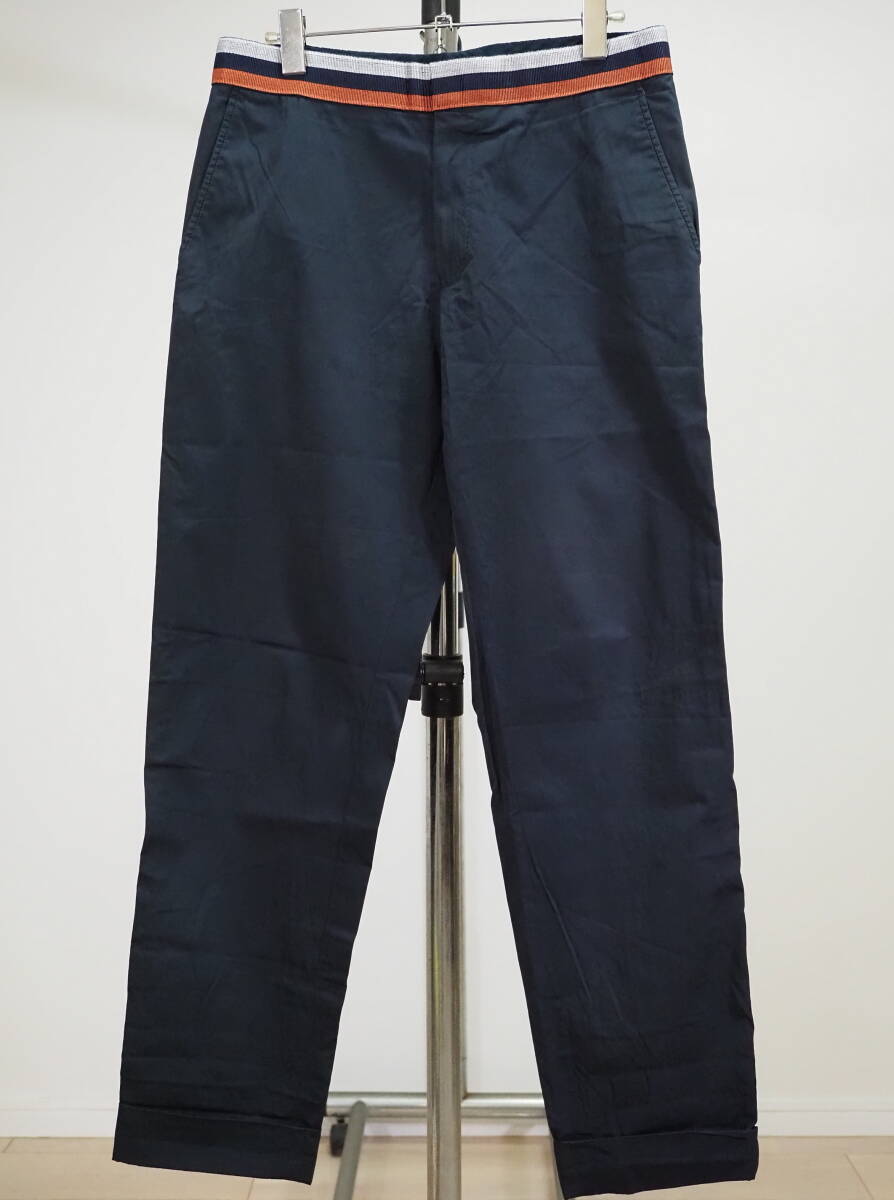 DRIES VAN NOTEN ドリスバンノッテン 12SSウェストライン薄手パンツ44濃紺拍卖