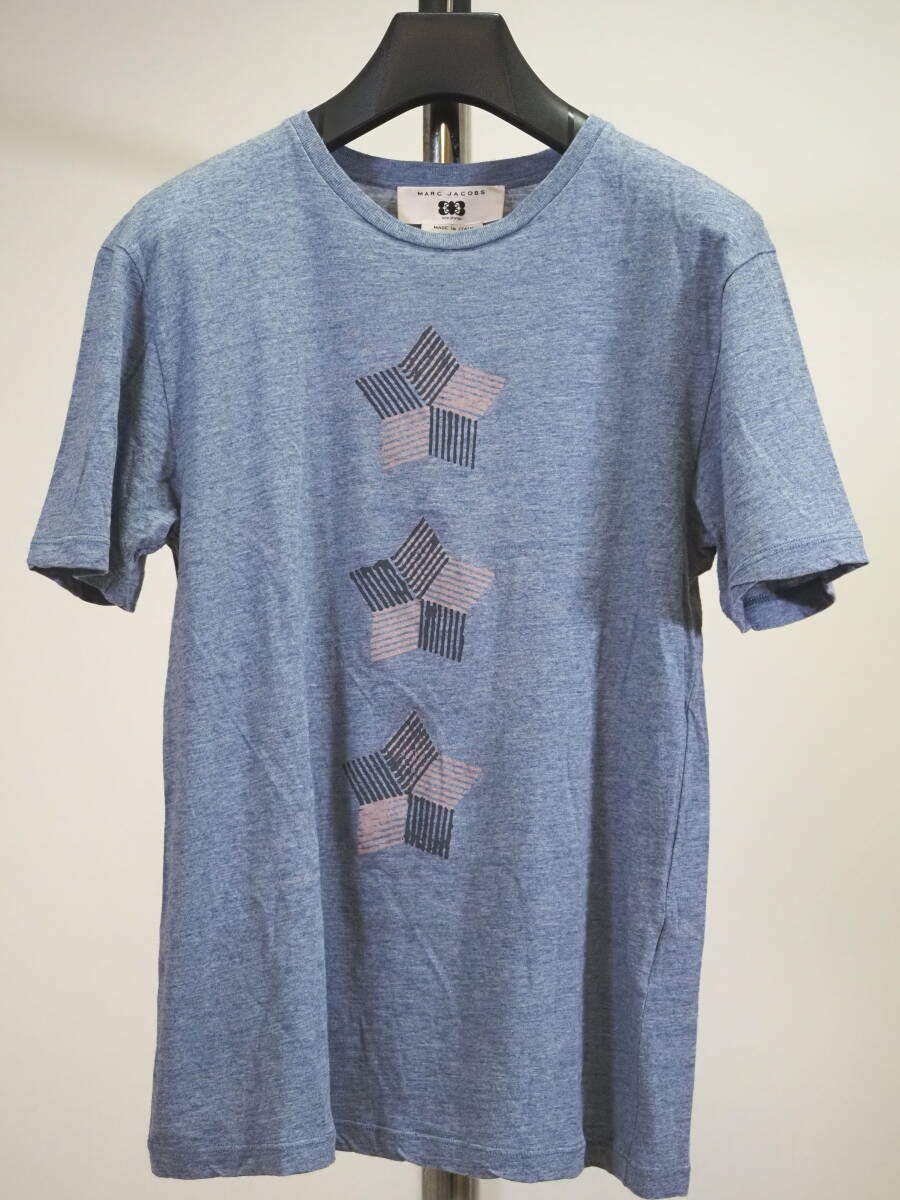 MARC JACOBS マークジェイコブス×M/M(Paris) 10AWスタープリントTシャツXS青 Italy製拍卖