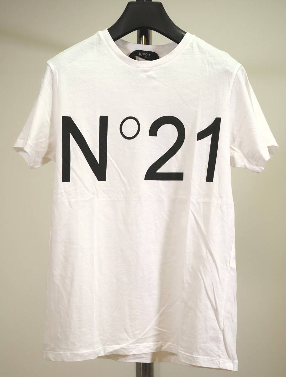 N°21 ヌメロヴェントゥーノ 18SSロゴプリントTシャツXS白 Italy製拍卖