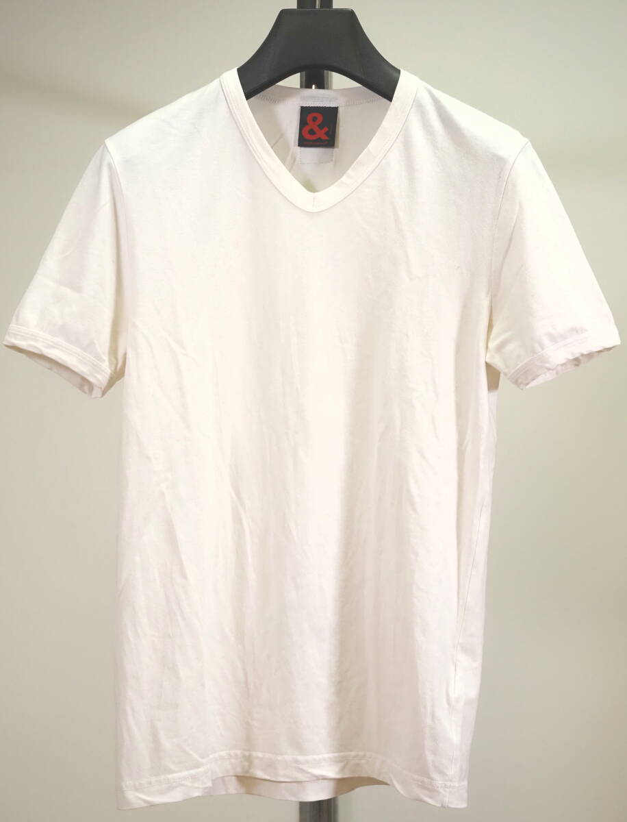 & アンド DOLCE&GABBANA ドルチェ&ガッバーナ ストレッチTシャツ46白 Italy製拍卖