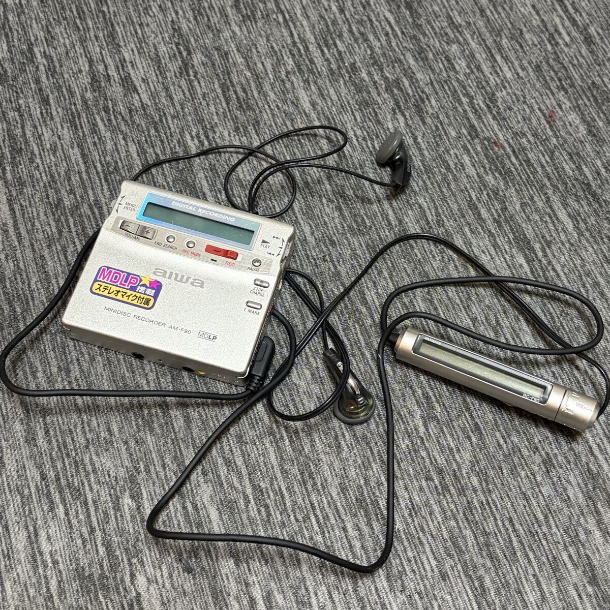 (6) AIWA アイワ AM-F90 ポータブルMDレコーダー 音響機器 オーディオ 拍卖