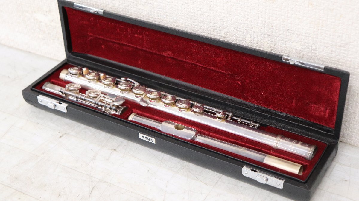 【 C 】2812 YAMAHA YFL-581 #005359 SILVER 925 フルート ヤマハ 3088758拍卖