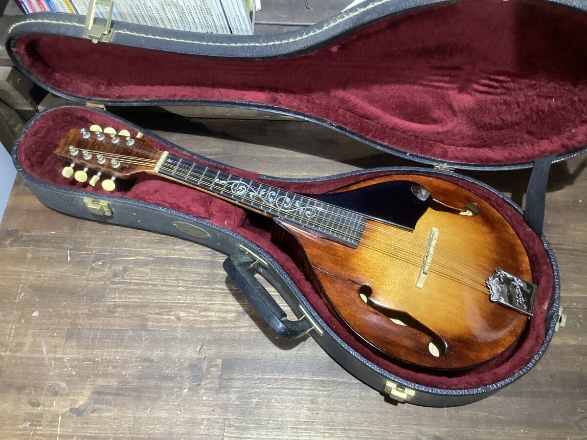 Kentucky ? フラットマンドリン 修理前提 ハードケース SUPERIOR 詳細不明 トラ目 現状品 中古拍卖