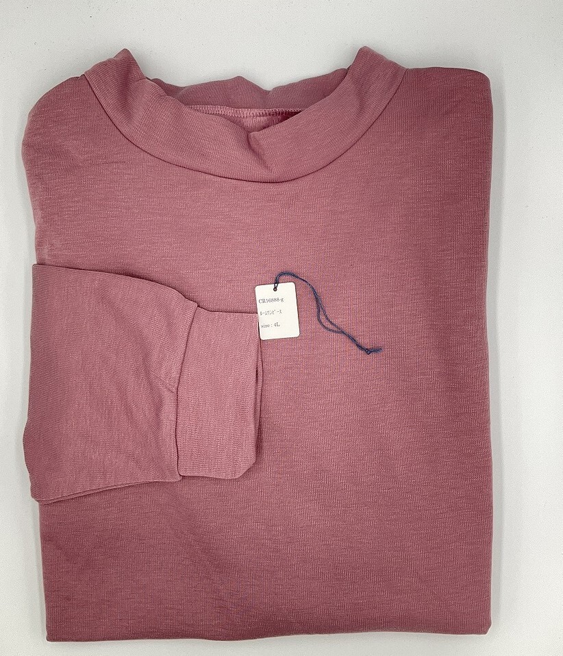 CR16888 ZK⑦【特価】新品 裏起毛ルームワンピース 2枚組 4L ダークピンク ストレッチ ゆったり シンプル 伸縮性 レディース拍卖