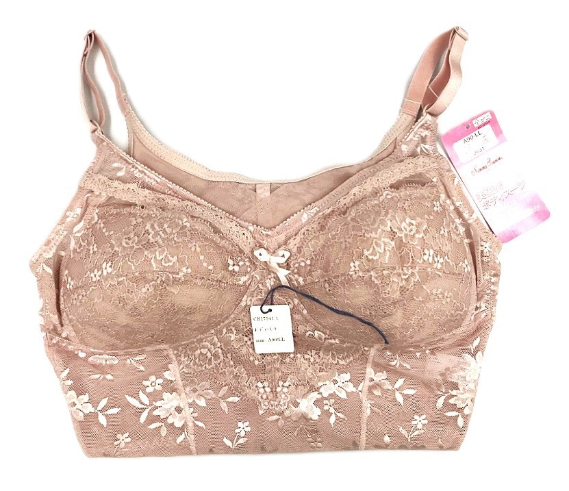 CR17541 IBK⑦【特価】新品 ボディースーツ A90LL 1枚 バーガーンディー カップ付 花柄 補正 リボン レディース拍卖