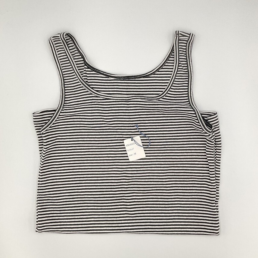 CR16223 IBK⑦【特価】新品 タンクトップ5枚組 M ブラック ストレッチ 綿100% シンプル レディース拍卖