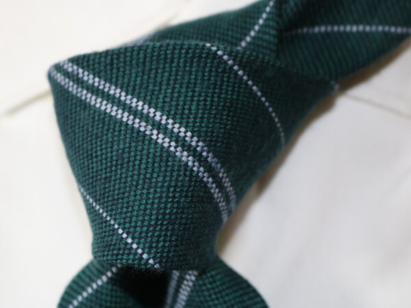 【千/伊】ls20712/andrew's milano極上ウールレジメンタルネクタイ拍卖