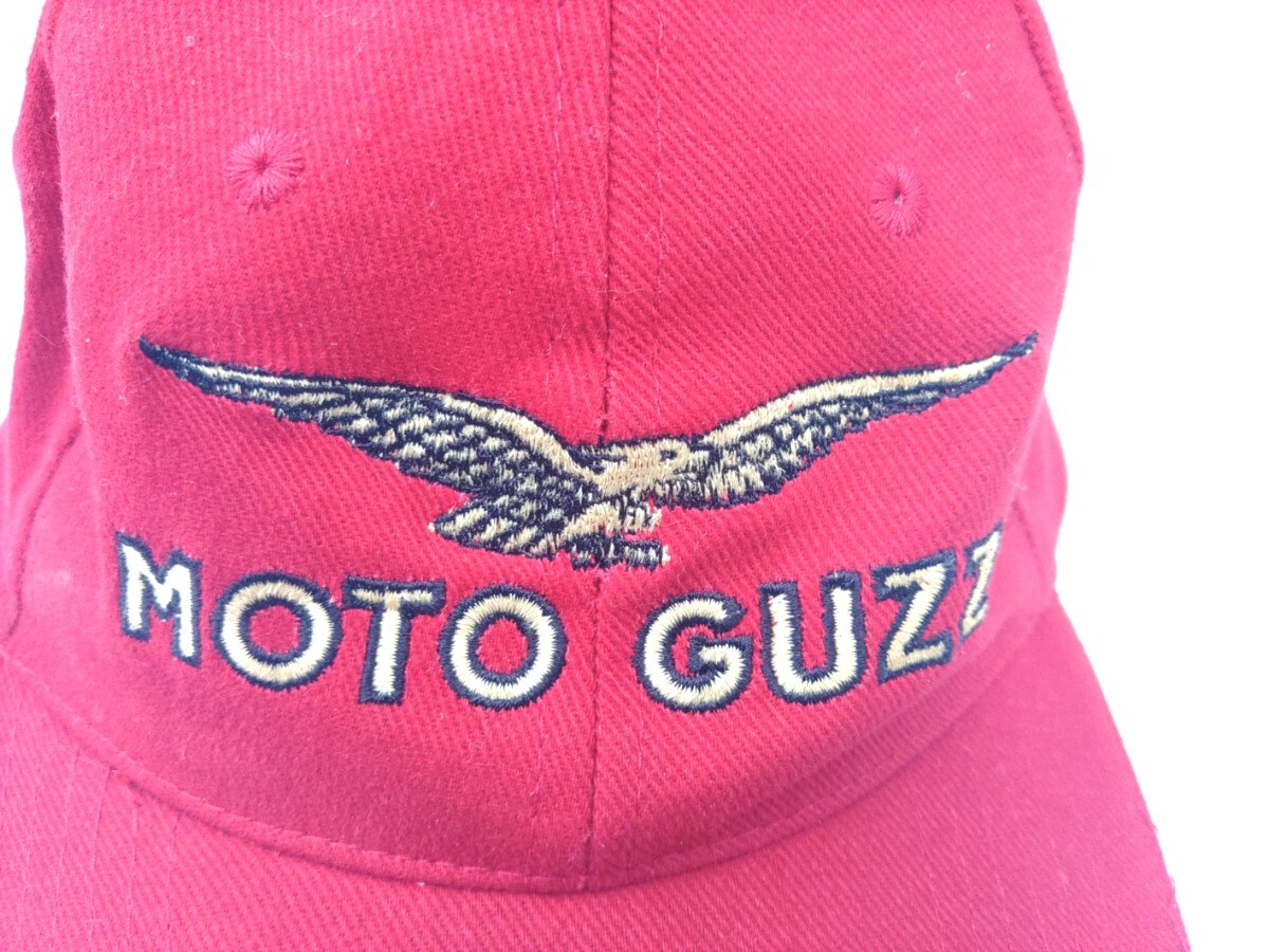 MOTO GUZZI キャップ フリーサイズ 帽子 Cap 古着 赤 拍卖