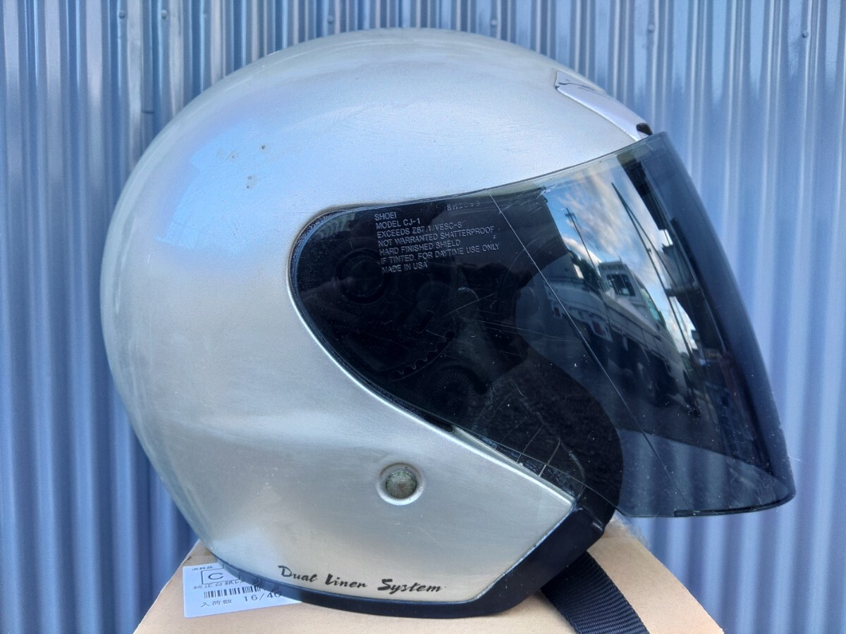 SHOEI ジェットヘルメット シルバー拍卖