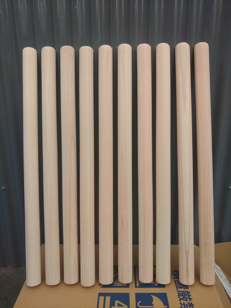 和太鼓バチ 五組 国産檜 ひのき 24mm X 40cm拍卖