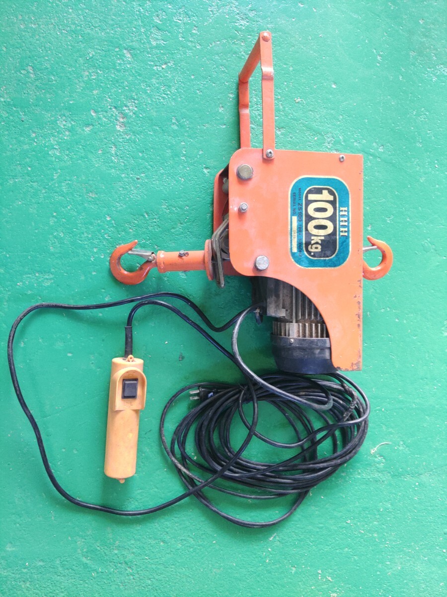 電動ウインチ 電動ホイスト 10m 100kg拍卖