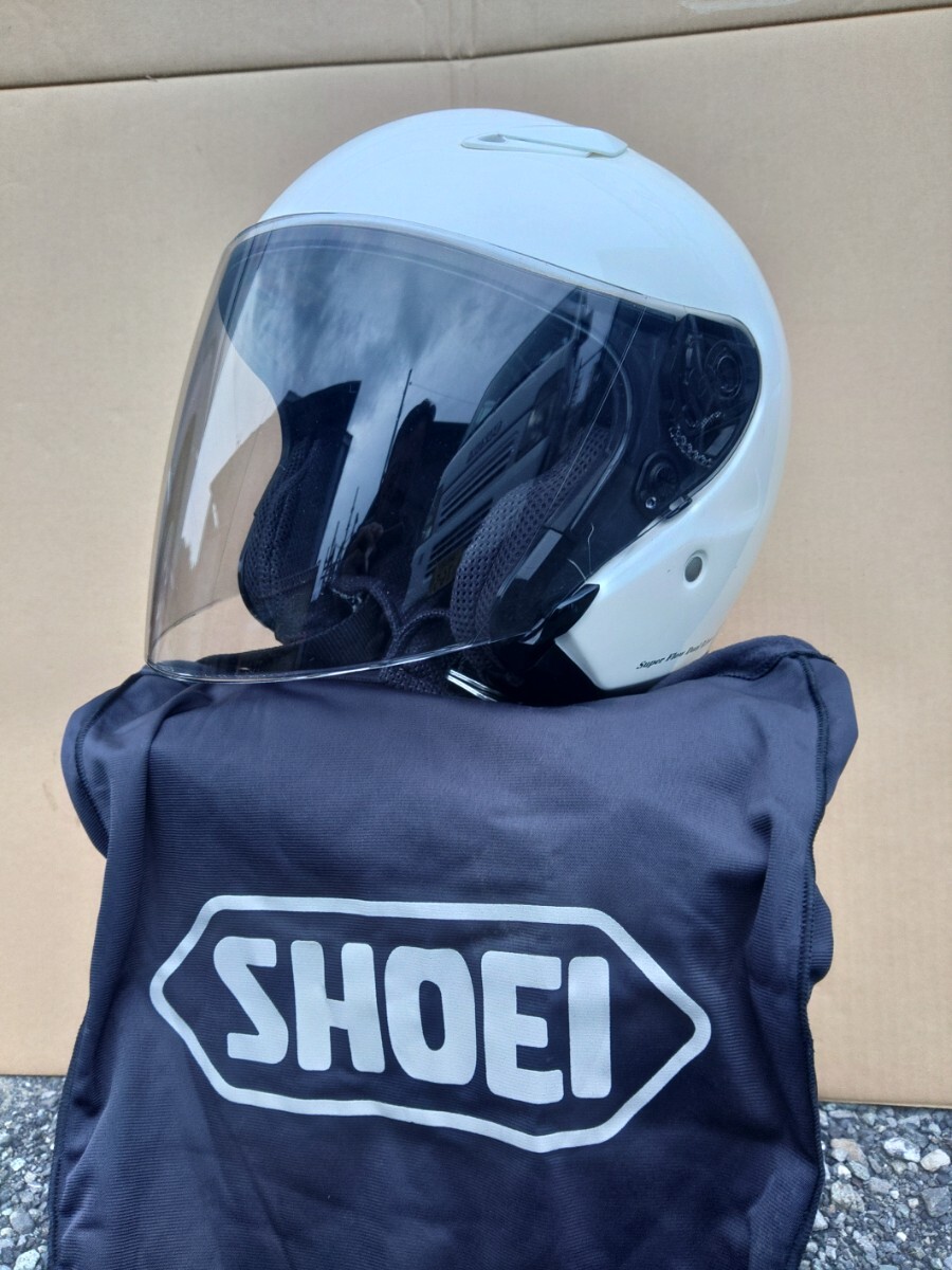 SHOEI ジェットヘルメット ホワイト Lサイズ59-60 ショウエイ拍卖