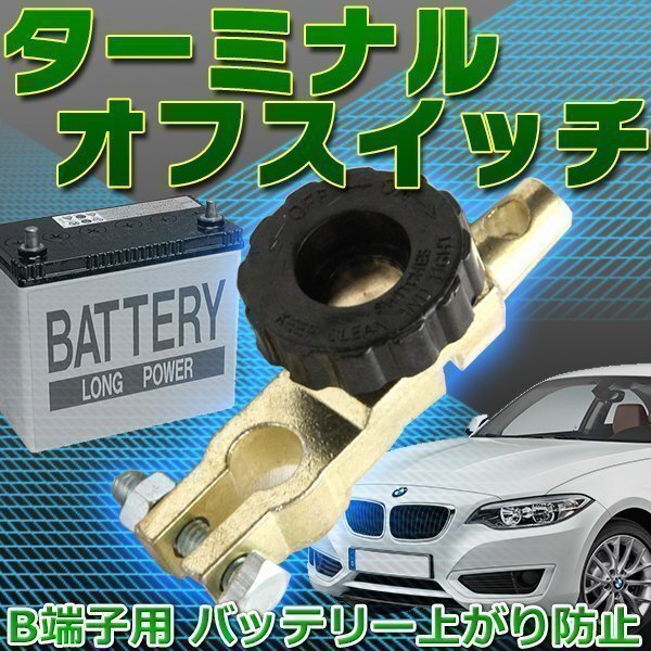 B端子 用 ターミナルオフスイッチ バッテリー 上がり防止 漏電防止 キルオフスイッチ 汎用 車 防犯 事故防止拍卖