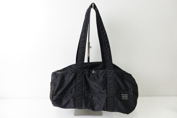 【k1818】PORTER ポーター TANKER タンカー ダッフルバッグ ミニボストン ブラック オレンジ ナイロン拍卖