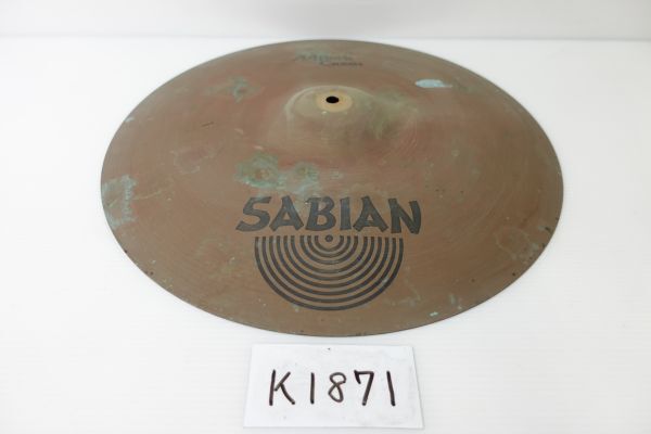 【k1871】SABIAN HH Rock Crash 18インチ シンバル セイビアン 裏面ガムテ跡あり ジャンク品拍卖