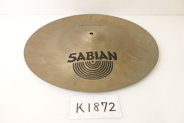 【k1872】SABIAN HH Thin Chinese 18 チャイナシンバル セイビアン ジャンク品拍卖