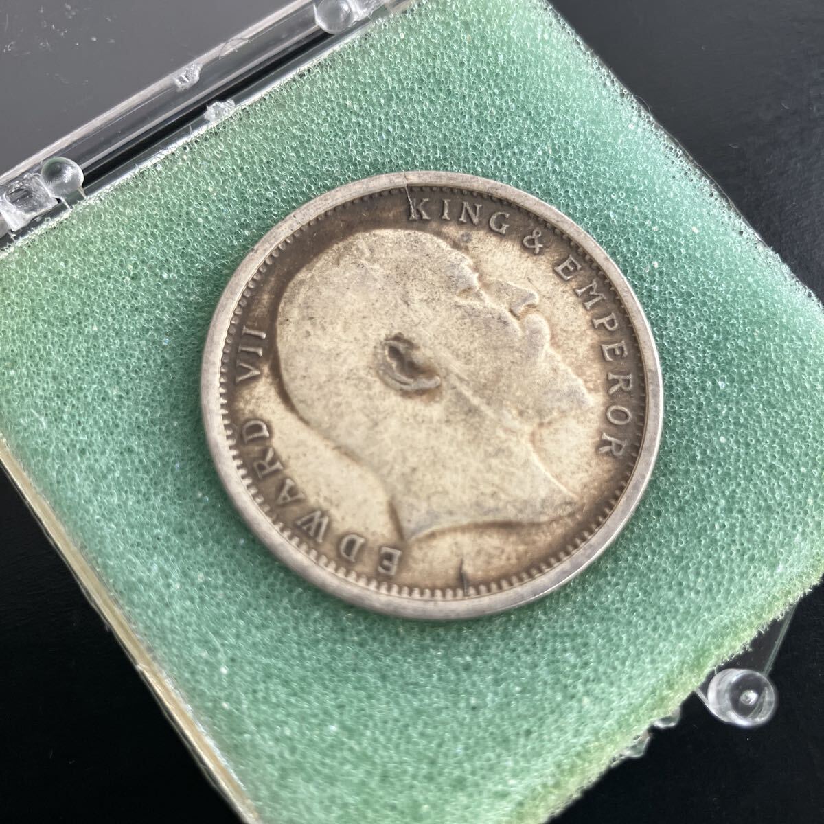 ⑰ 1903年 英領インド 1ルピー銀貨 エドワード7世 アンティークコイン 外国古銭 ★27拍卖