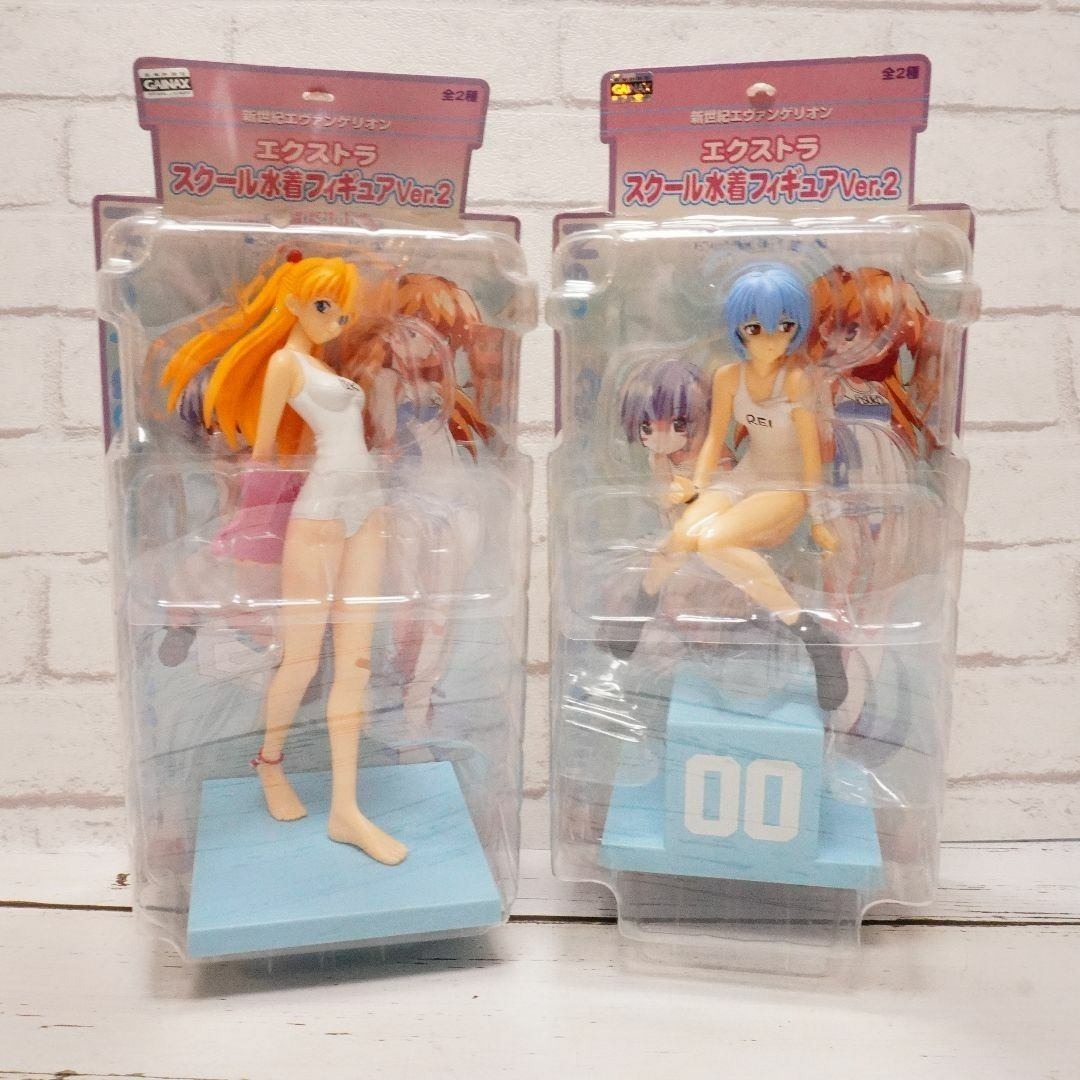 新世紀エヴァンゲリオン エクストラ スクール水着 フィギュア アスカ レイ拍卖