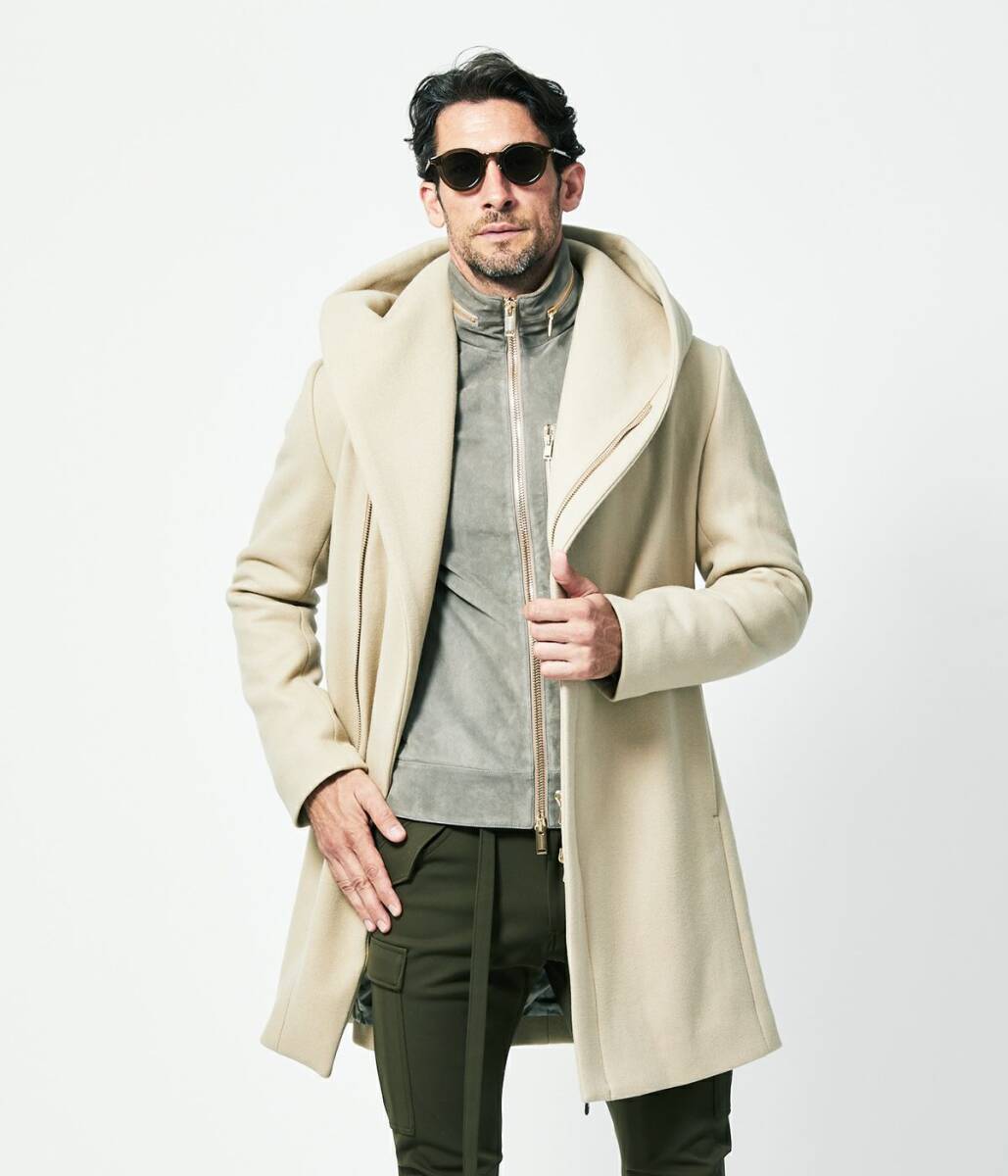 定価11万円 junhashimoto WRAP COAT -WOOL MELTON- 1012020010 ウールメルトン ラップコート ジュンハシモト AKM 1piu1uguale3拍卖
