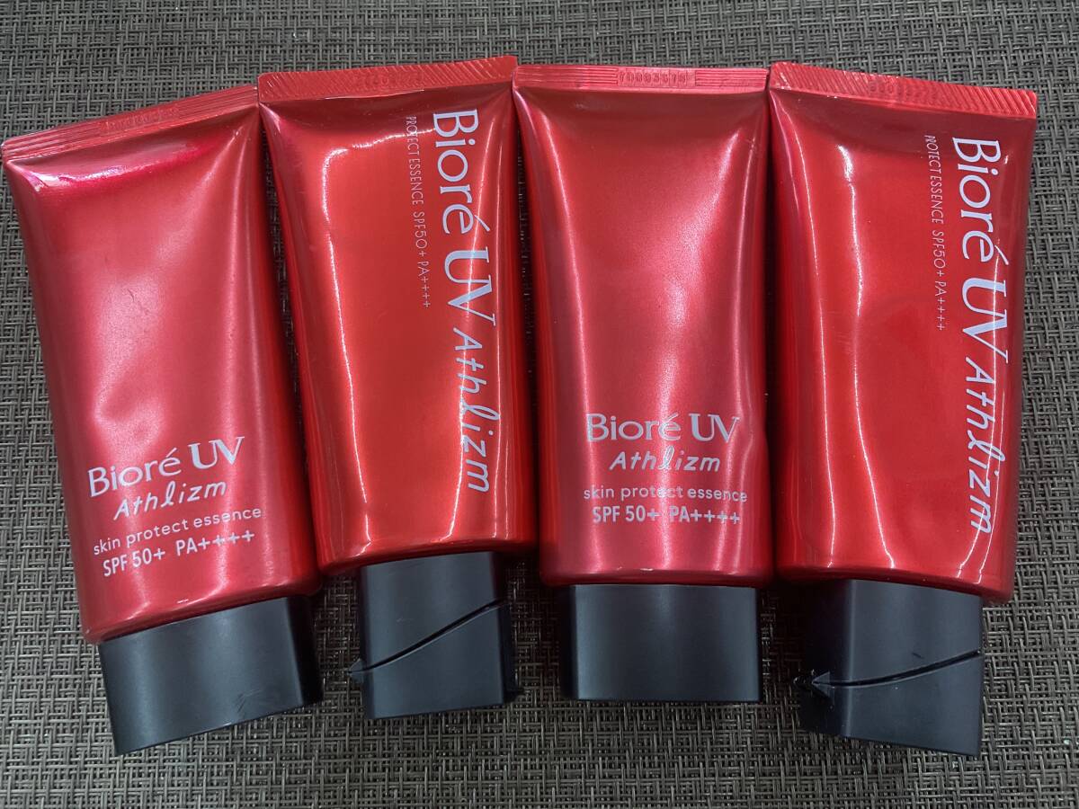 花王 ビオレ UV アスリズム 未使用 4本 セット 日やけ止め エッセンス 顔 からだ 用 ☆ 現品限り 早い者勝ち 送料無料 取り置き同梱 ◎拍卖